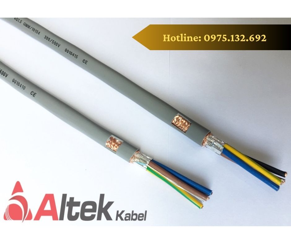 Cáp điều khiển 4 lõi có lưới Altek Kabel